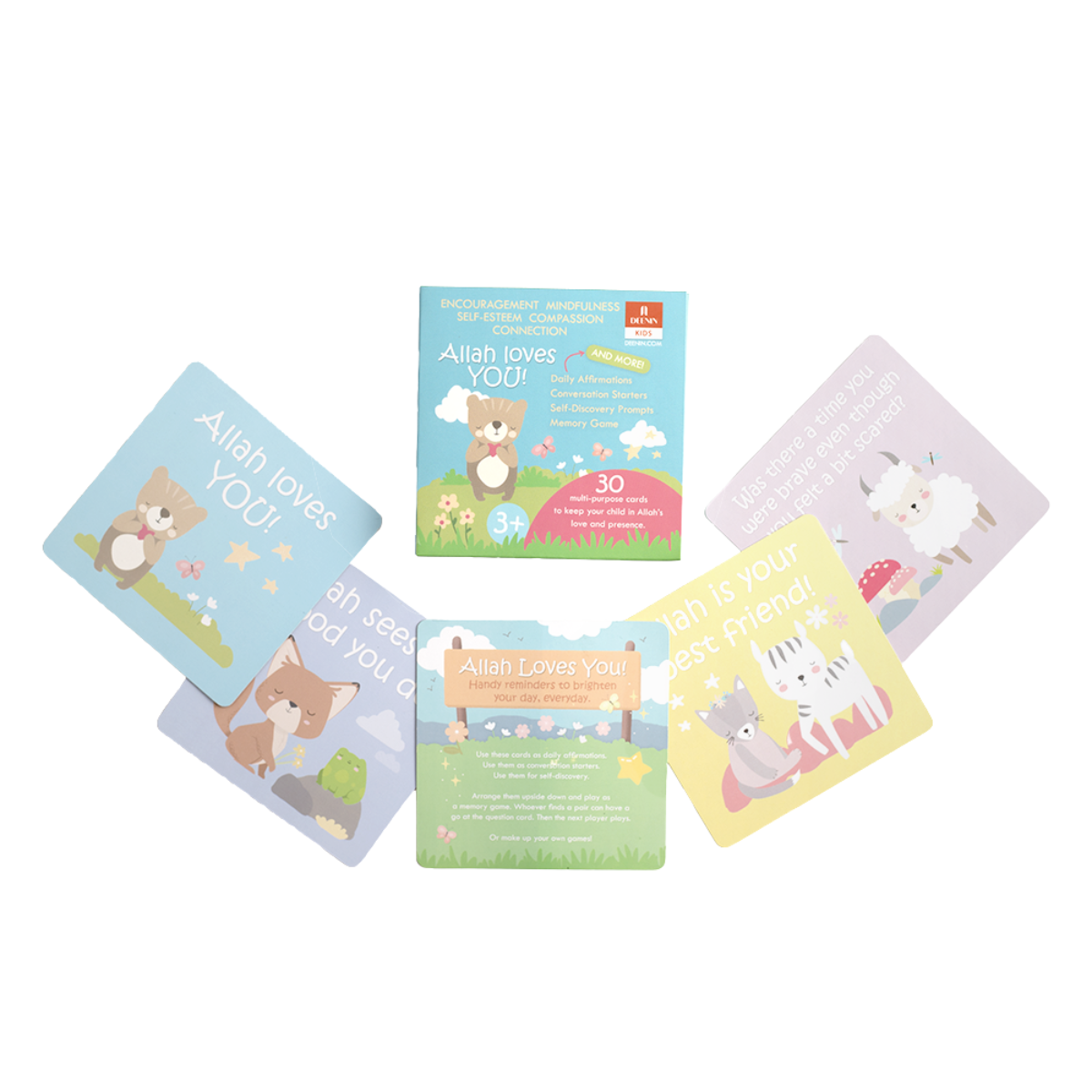 Allah loves You Memory Game & Affirmation Cards
