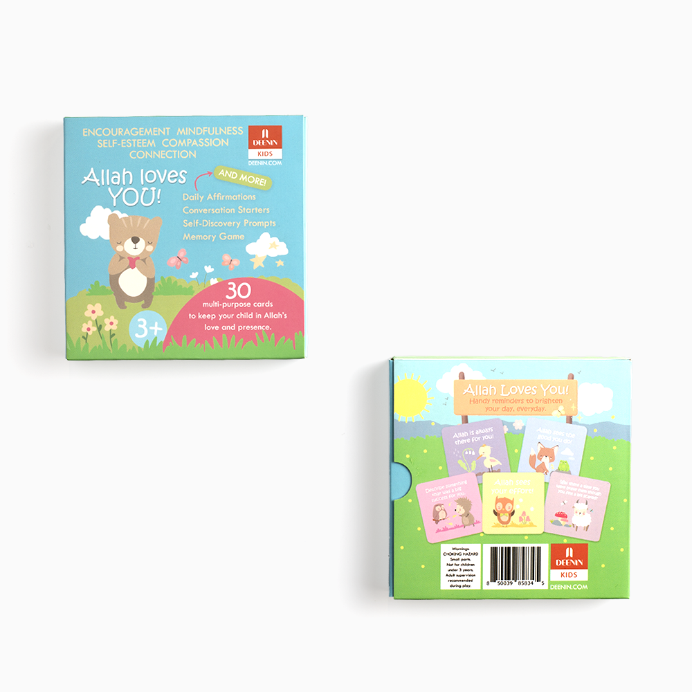 Allah loves You Memory Game & Affirmation Cards