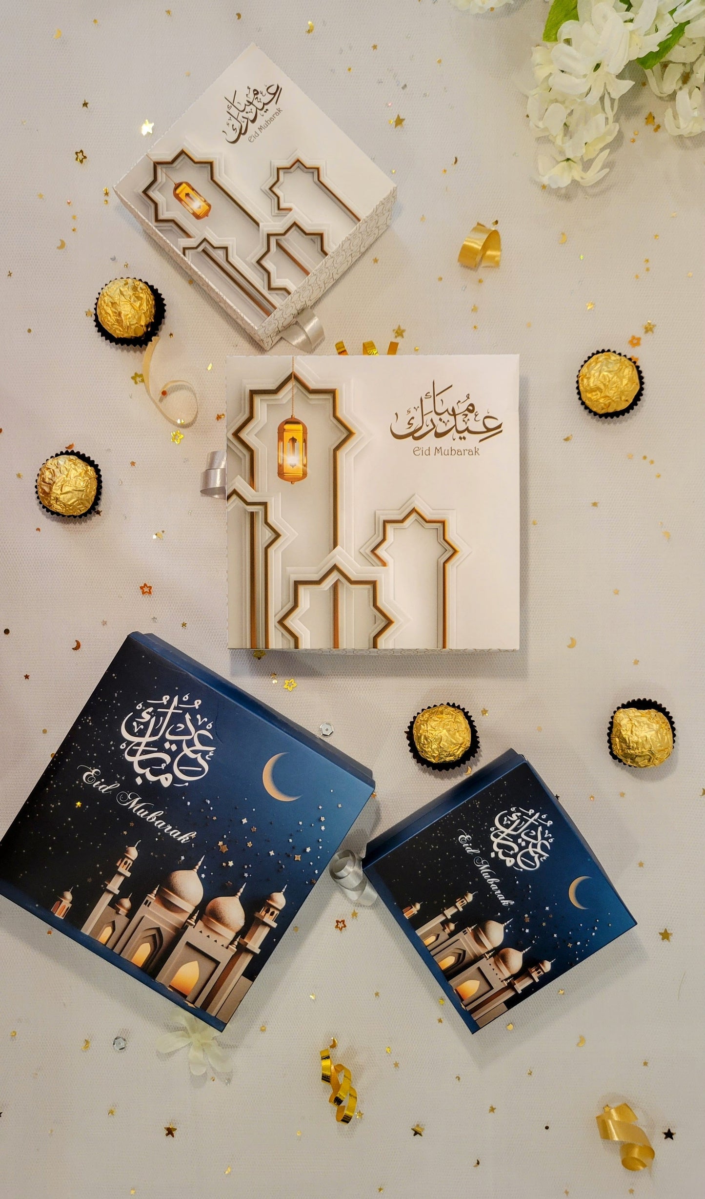 Eid Premium Gift Boxes – 2 Design Options (Moonlight & Stardust)