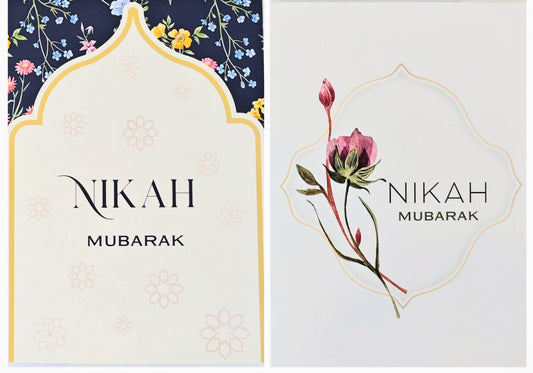 Nikah Greeting Cards – 2 Design Options Available