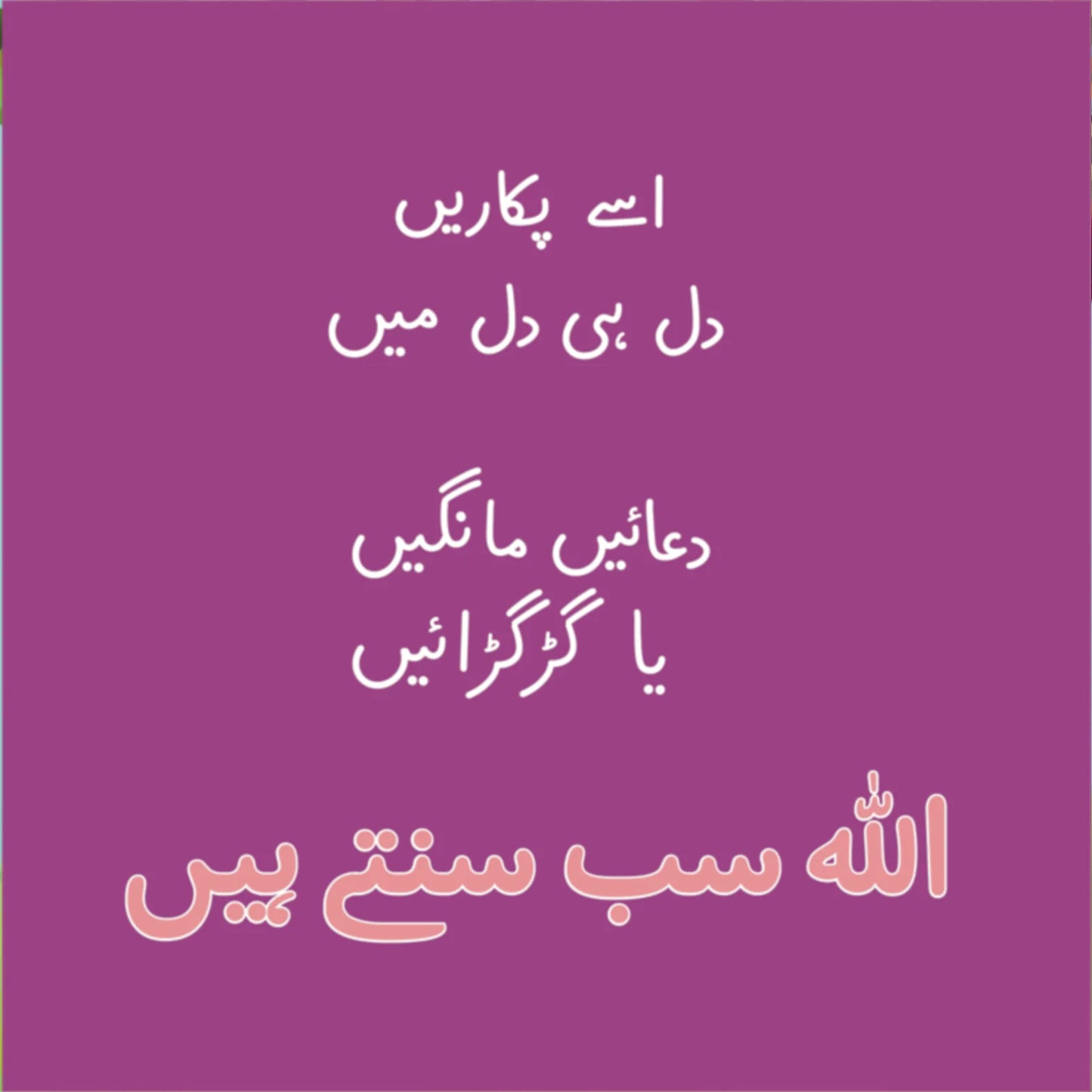 Allah sab jaantay hain